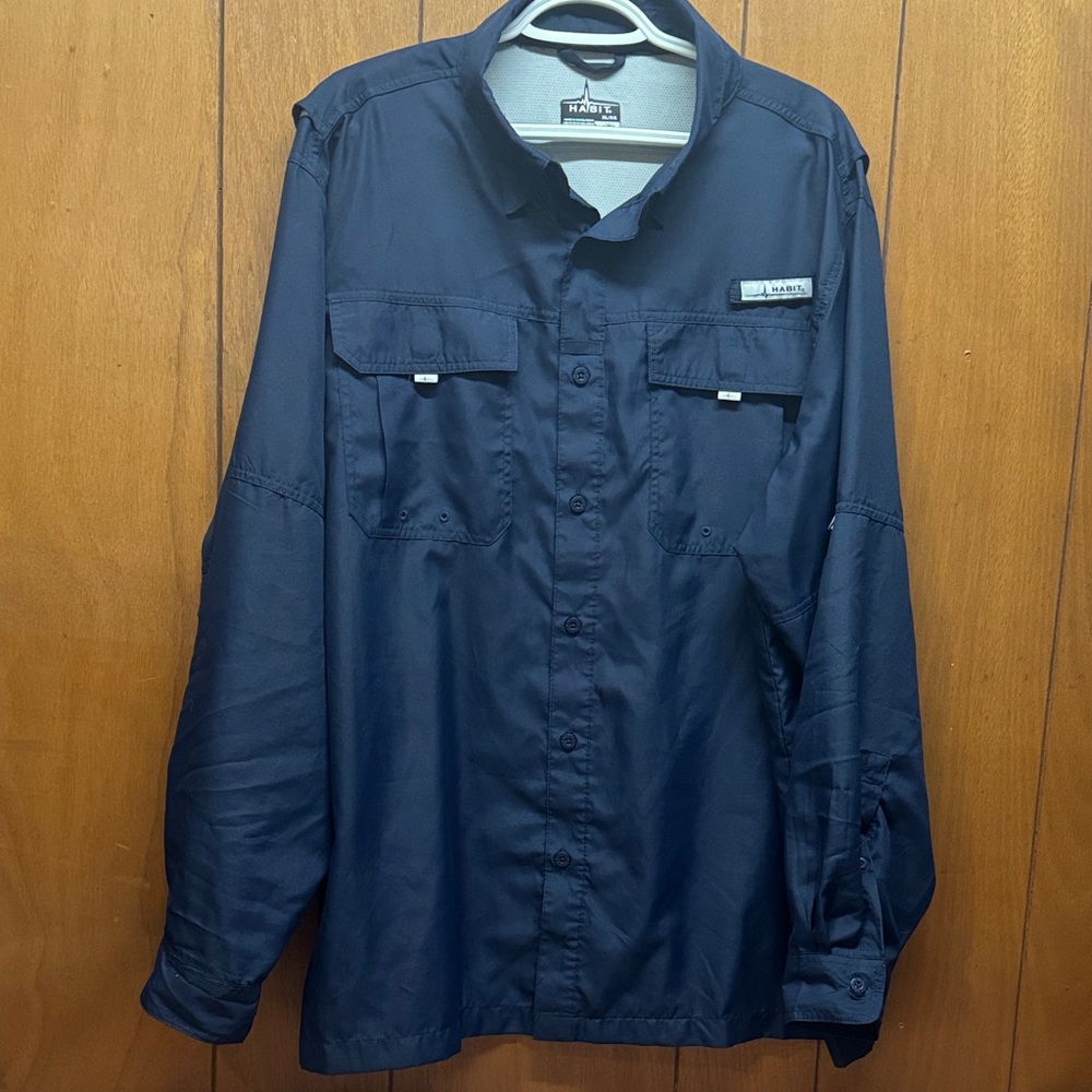 Men's Dark Blue Lightweight Solar Factor 40+ Shirt